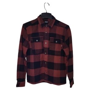 Only & Sons Men's Onsscott Life LS Checked Flannel Overshirt Size L Button Up